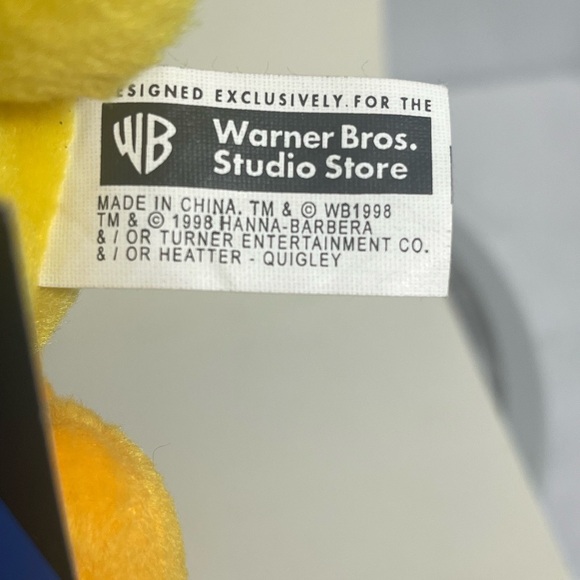 Vintage 1998 WB Studio Store Tweety Bird Plush Party Hat 12” Looney Tunes NWT - Picture 4 of 5
